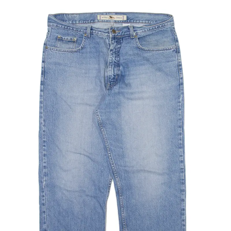Go West Mens Jeans Blue Regular Straight W34 L29 2