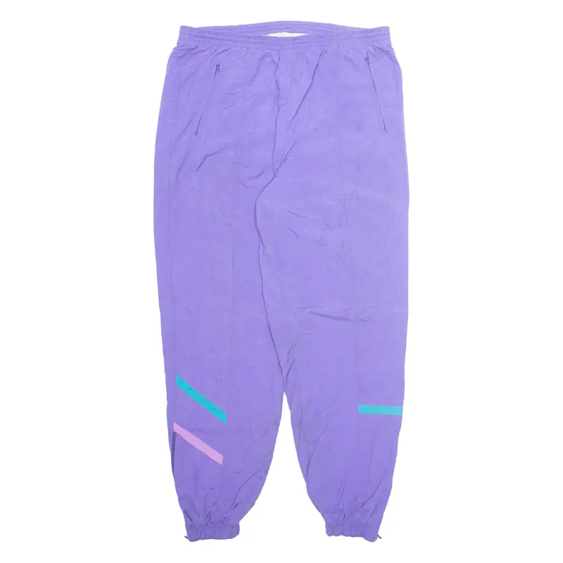 Golden Cup Womens Track Pants Purple Tapered L W36 L31 1