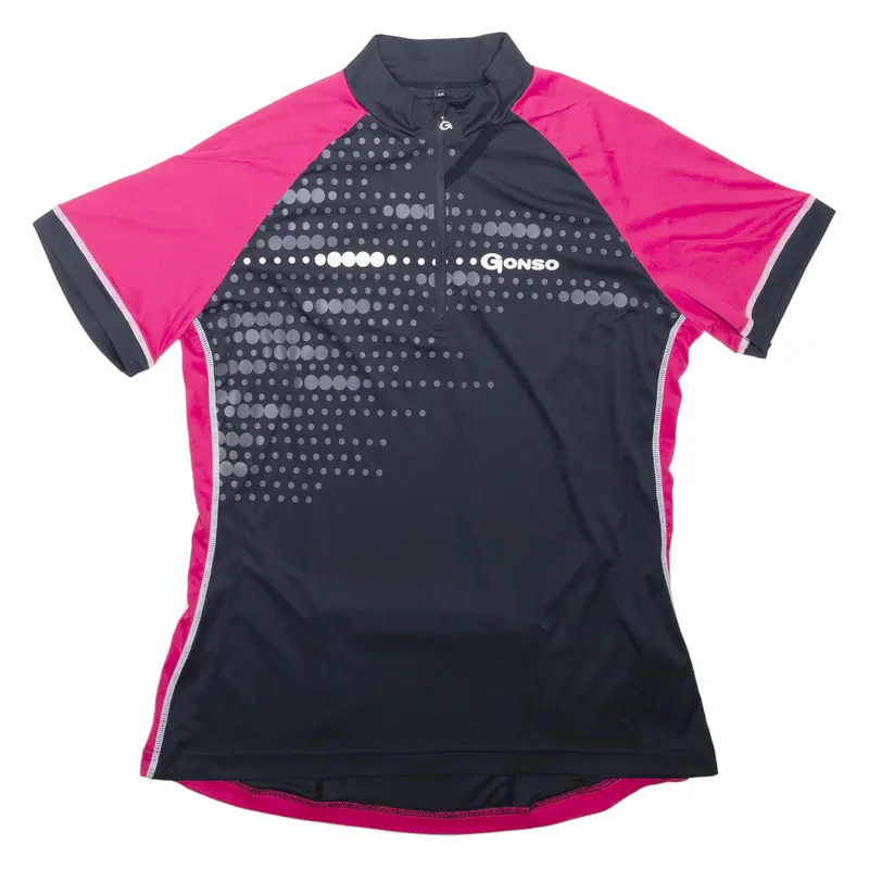 Gonso Cycling Shirt Womens Jersey Pink 1/4 Zip M 1