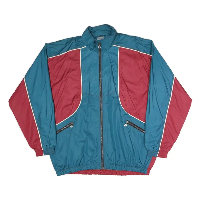 Gonso Mens Blue & Red Zip Up Regular Fit Jacket Polyester Blend 2Xl Sportswear 1