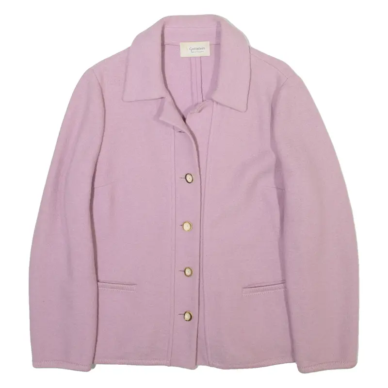 Gottstein Womens Blazer Jacket Pink Wool Uk 12 1