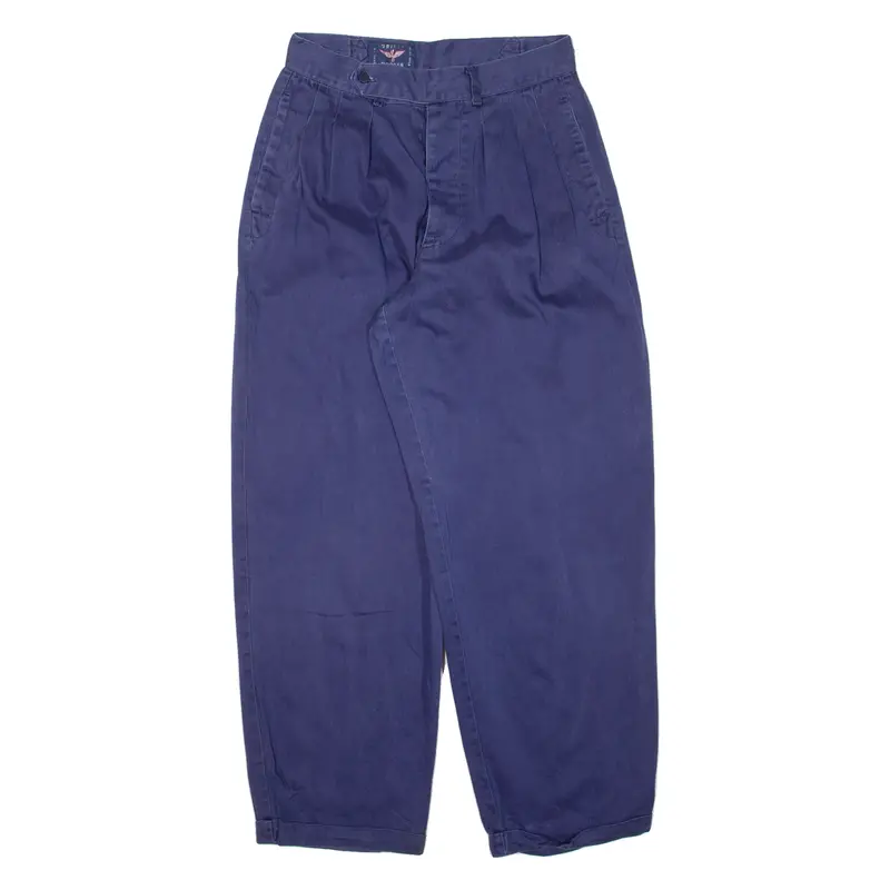 Grifty Docker Womens Trousers Blue Loose Straight W26 L27 1