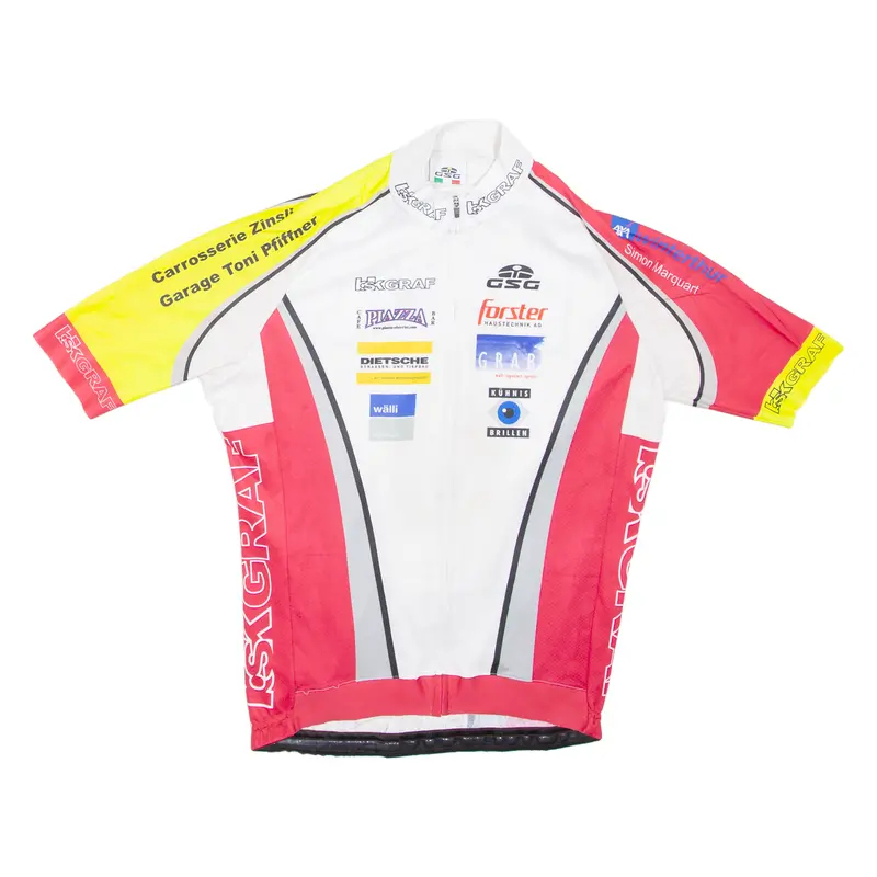 Gsg Full Zip Cycling Shirt Mens Jersey Red M 1