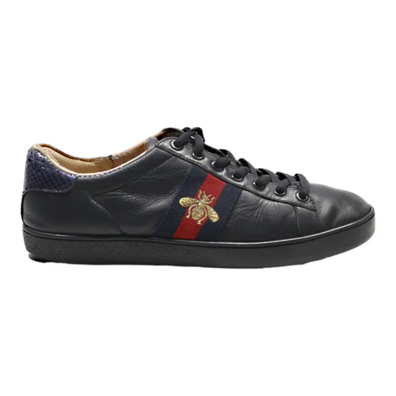 Gucci Sneaker Trainers Black Leather Womens Uk 4 1