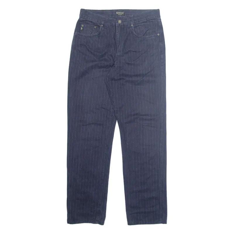 Guess Chino Mens Trousers Blue Regular Straight W34 L31 1