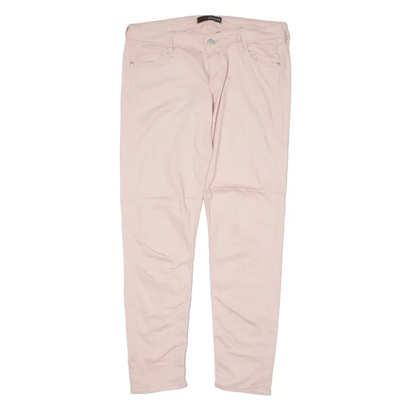 Guess Chino Womens Trousers Pink Slim Tapered W30 L28 1