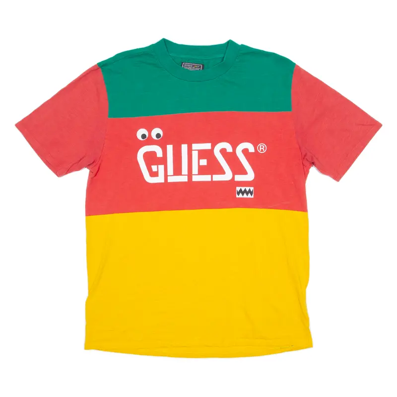 Guess J Balvin Mens T-Shirt Red Crew Neck S 1