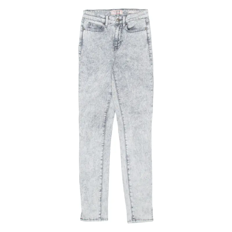 Guess Mens Jeans Grey Regular Skinny Acid Wash W22 L28 1