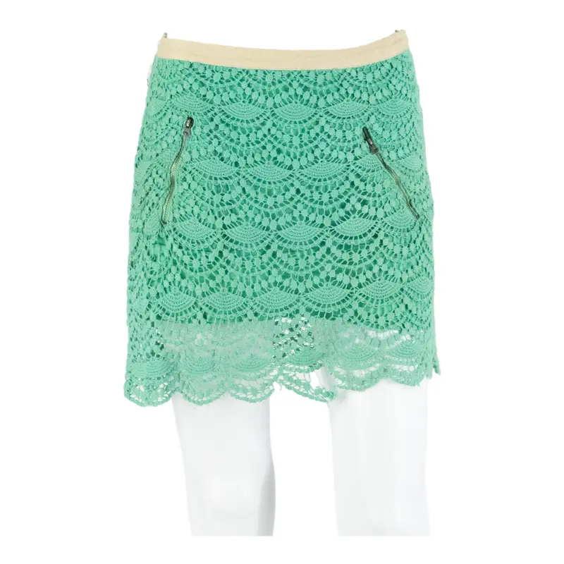 Guess Pockets Womens Mini Skirt Green Short S 1