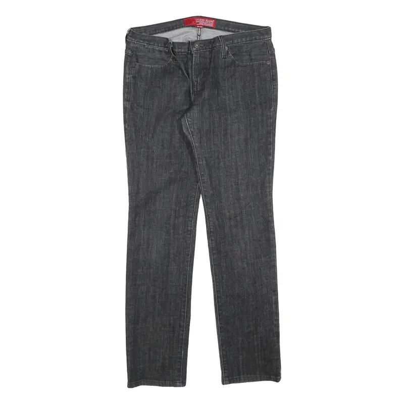 Guess Womens Jeans Black Slim Straight Denim Medium W31 L31 Stylish Casual 1