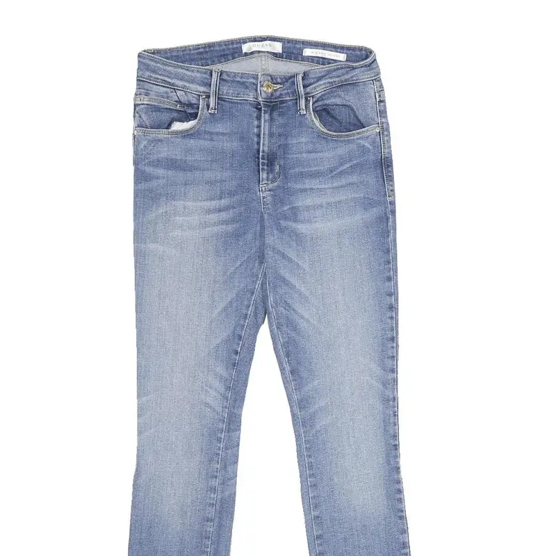 Guess Womens Jeans Blue Slim Skinny Denim Medium W27 L30 Stylish Zip Closure 2