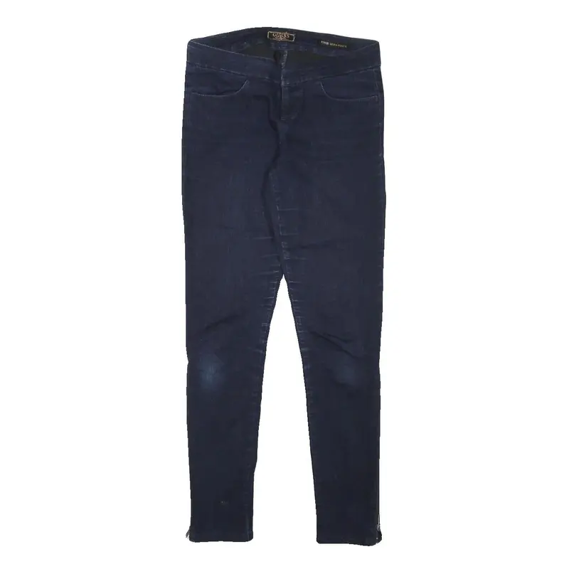 Guess Womens Jeans Blue Slim Skinny Denim Medium W28 L29 Slim Fit Zip Closing 1