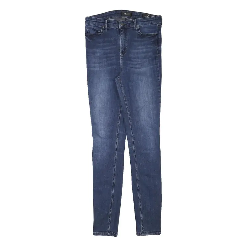 Guess Womens Jeans Blue Slim Skinny Denim Medium W28 L30 Stylish Zip Fastening 1