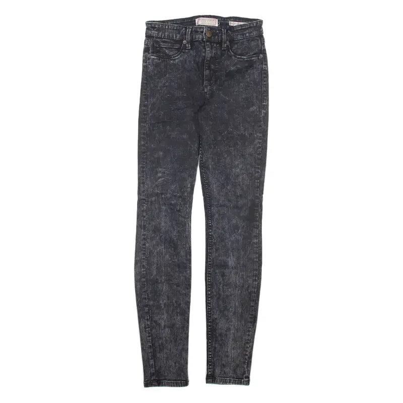 Guess Womens Jeans Grey Slim Skinny Acid Wash W24 L29 1