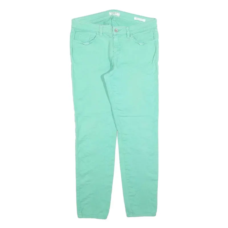 Guess Womens Jeans Mint Regular Straight Denim W31 L28 Classic Fit Zip Closure 1
