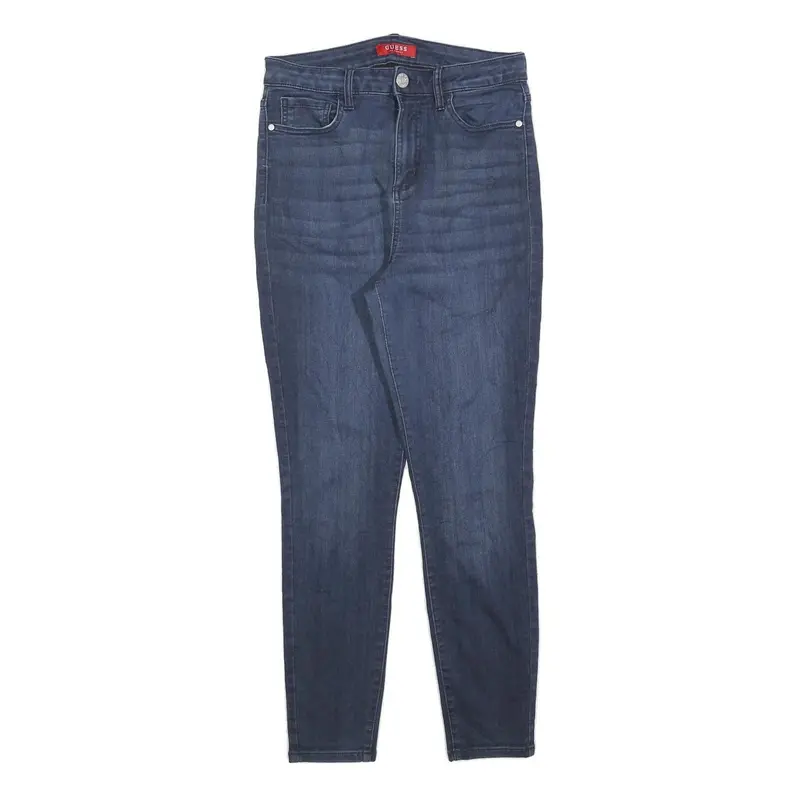 Guess Womens Slim Fit Blue Denim Skinny Jeans Cotton Blend W29 L28 Stretch 1