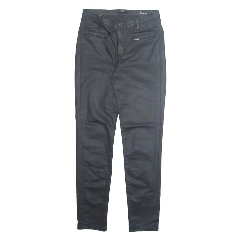 Guess Womens Trousers Black Regular Tapered W28 L28 1