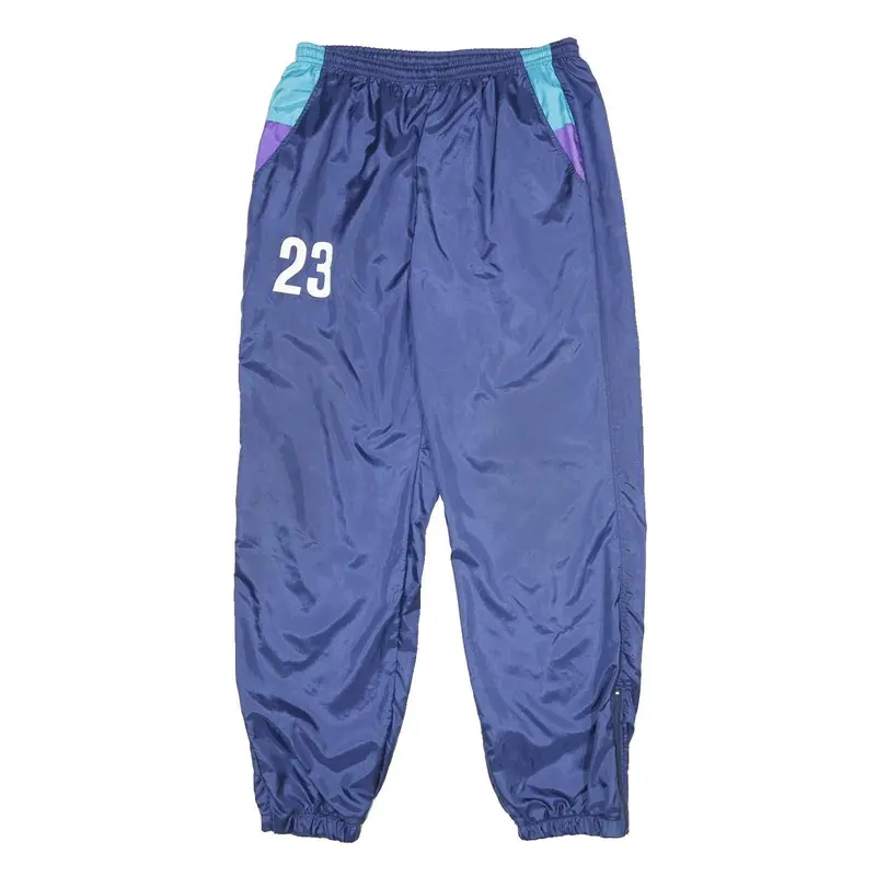 Guffini Mens Joggers Blue & Purple Regular Tapered Xl W30 L32 Sports Number 23 1