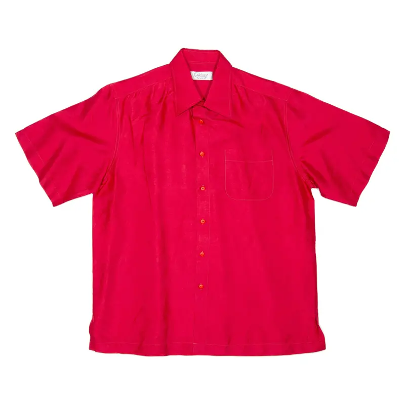 Guy Mens Plain Shirt Red Xl 1