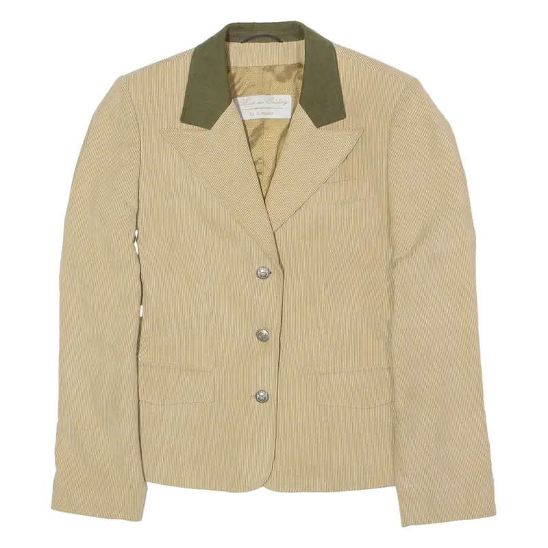 H. Moser Womens Blazer Jacket Beige Uk 10 1