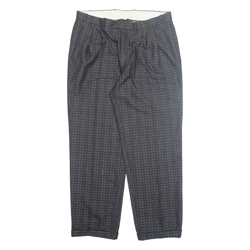 Hagman Chino Mens Trousers Black Regular Straight W34 L30 1