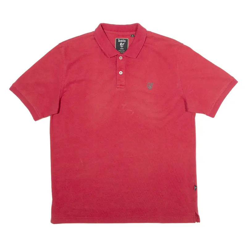 Hajo Mens Polo Shirt Red 90S M 1