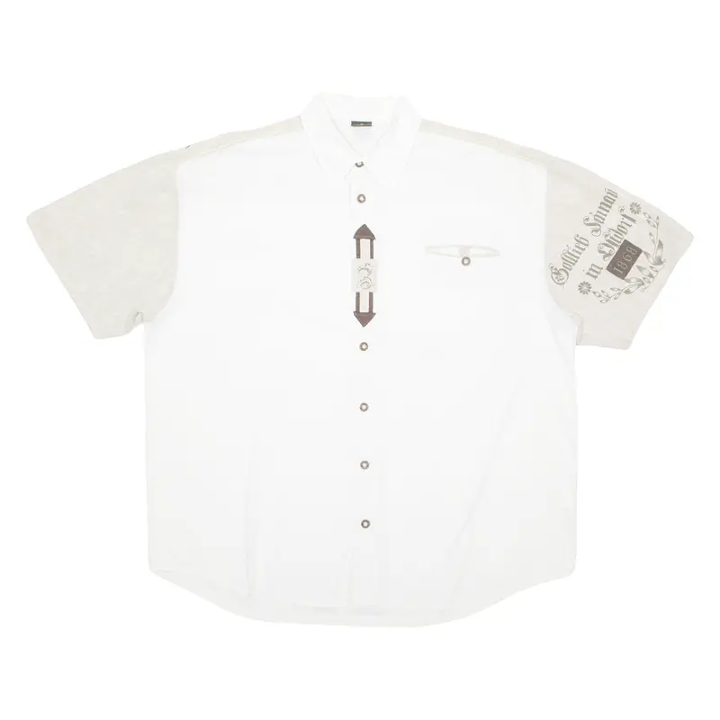 Hammerschmid Mens Plain Shirt White 2Xl 1