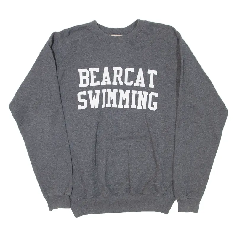 Hanes Bearcat Swimming Mens Sweatshirt Grey Usa S 1