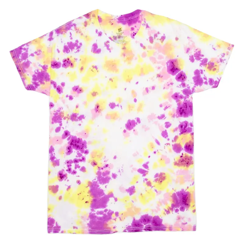 Hanes Tie Dye Mens T-Shirt Purple M 1