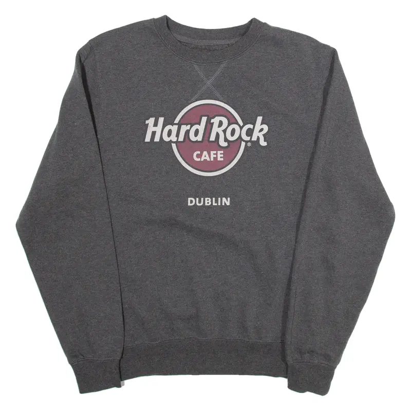 Hard Rock Cafe Dublin Mens Sweatshirt Grey M 1