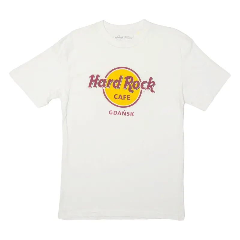 Hard Rock Cafe Gdansk Mens T-Shirt White M 1