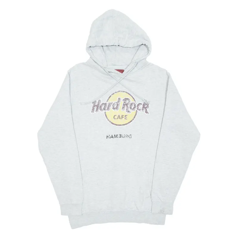 Hard Rock Cafe Hamburg Mens Grey Hoodie M 1