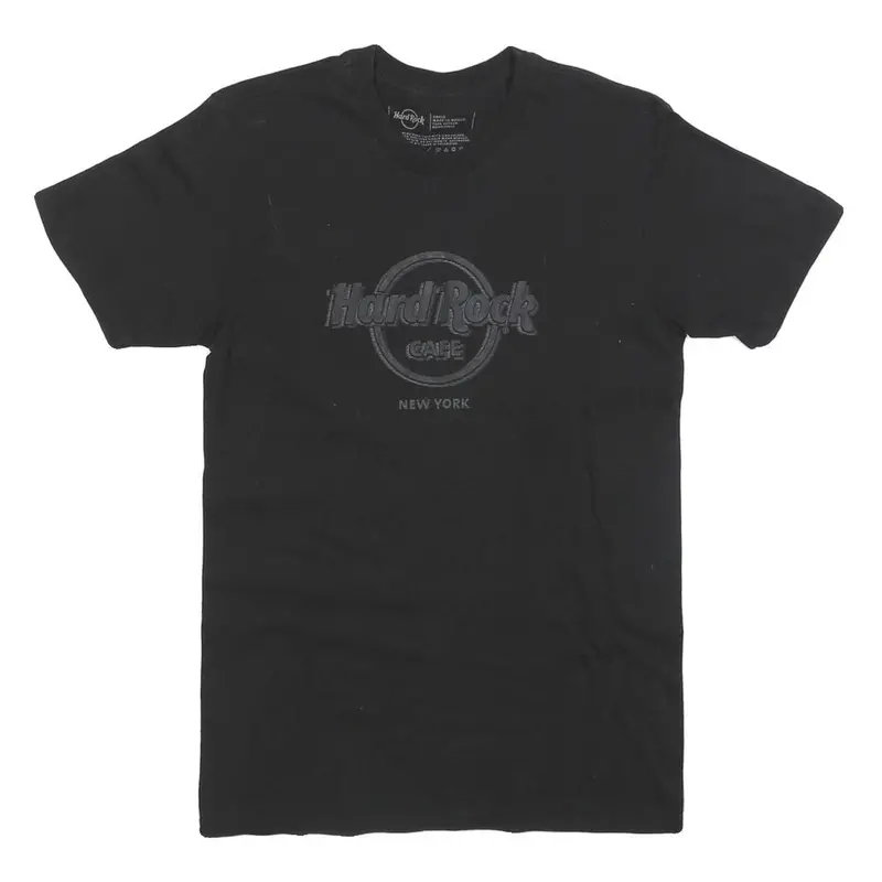 Hard Rock Cafe Womens Black New York Graphic T-Shirt S Short Sleeve Crew Neck 1