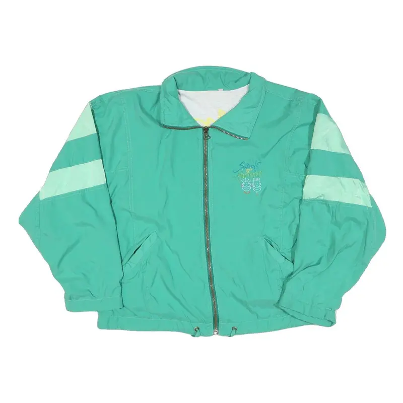 Hcc Scents Of Humour Womens Green & Mint Zest Zip Jacket Polyester Blend M 1