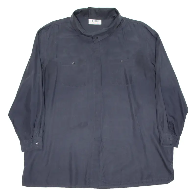 Helline Womens Plain Shirt Black Long Sleeve 3Xl 1