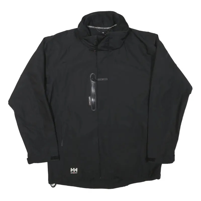 Helly Hansen Mens Black Workwear Jacket S Polyester Blend Zip Plain Outdoor 1