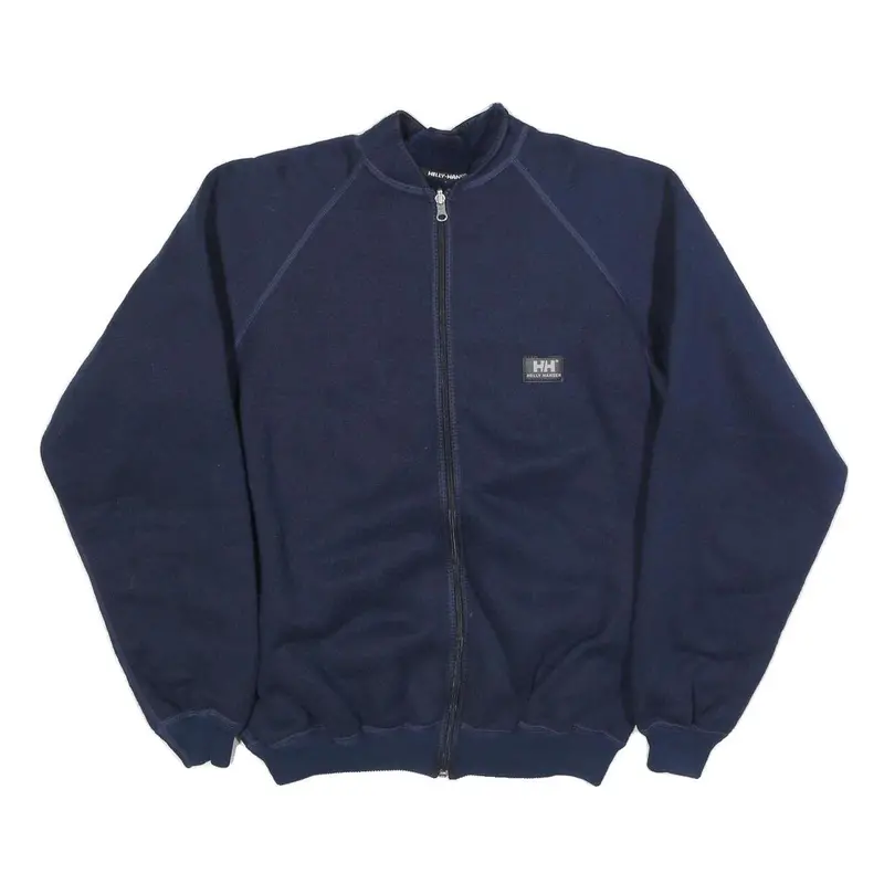 Helly Hansen Mens Navy Blue Jacket L Synthetic Zip Plain Casual Outdoor 1