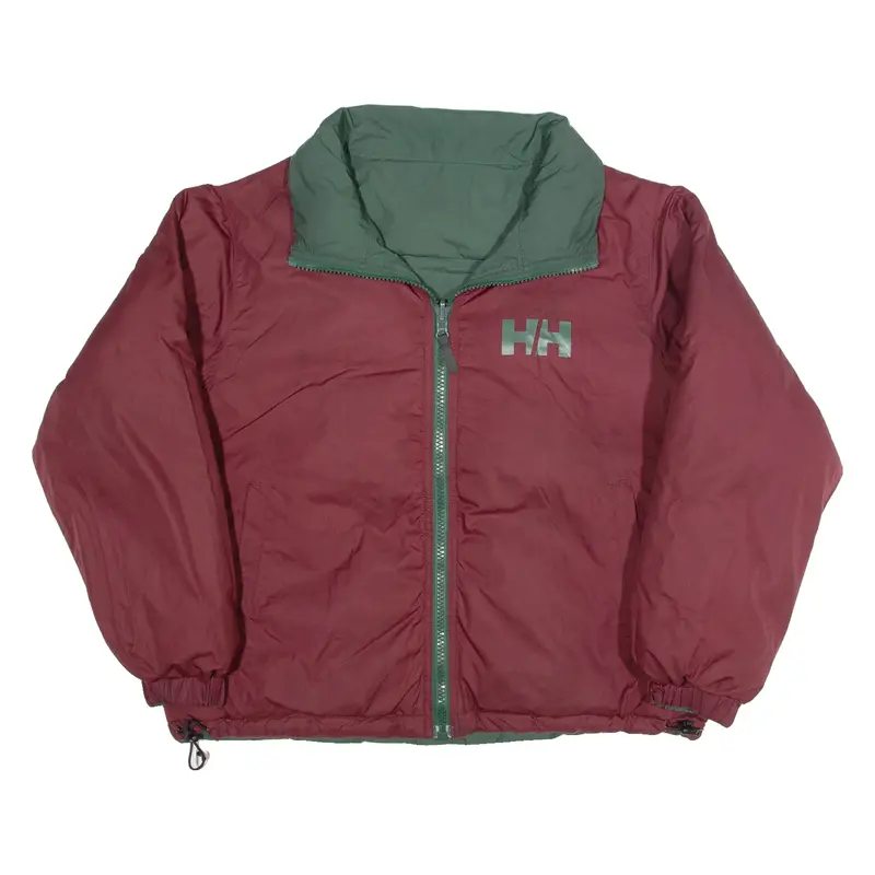 Helly Hansen Reversible Mens Puffer Coat Maroon M 1