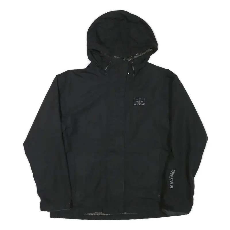 Helly Hansen Womens Black Helly Tech Jacket M Polyester Blend Zip Hooded Outdoor 1