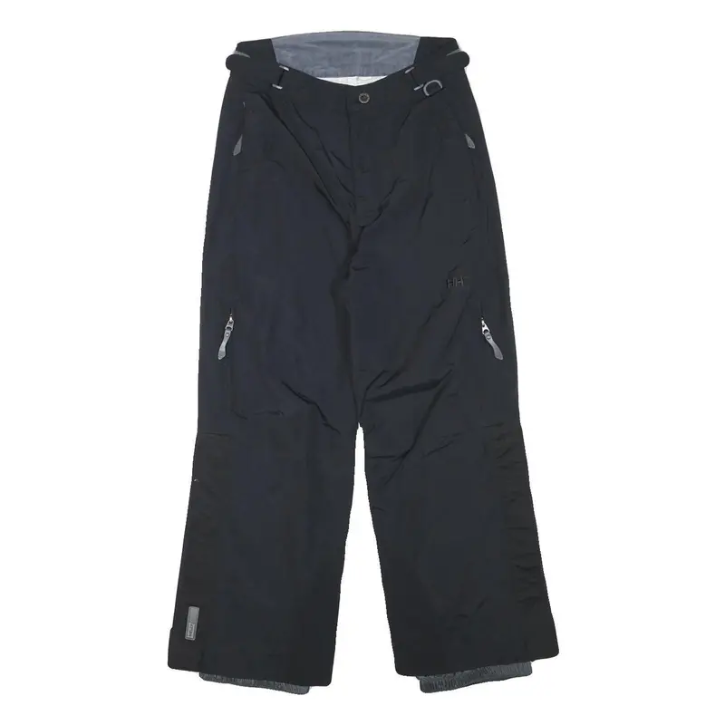 Helly Hansen Womens Black Polyester Blend Relaxed Tapered Trousers W26 L25 1
