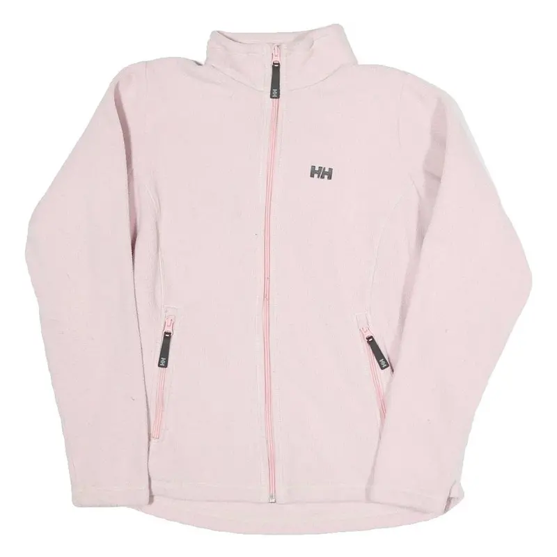 Helly Hansen Womens Pink Jacket S Polyester Blend Plain Zip Casual Outdoor 1