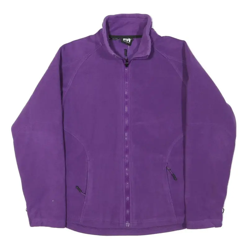 Helly Hansen Womens Purple Zip Jacket M Polyester Blend Plain Casual Outdoor 1