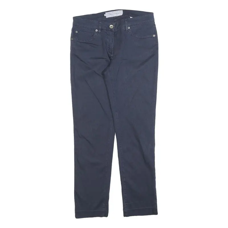 Henry Cottons Womens Cotton Blend Navy Slim Slim Trousers W27 L28 Stylish Fit 1