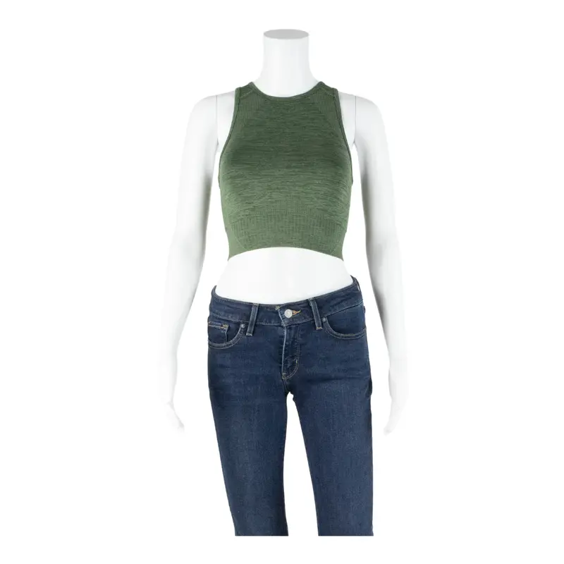 Hiit Womens Sports Vest Green Sleeveless S 1