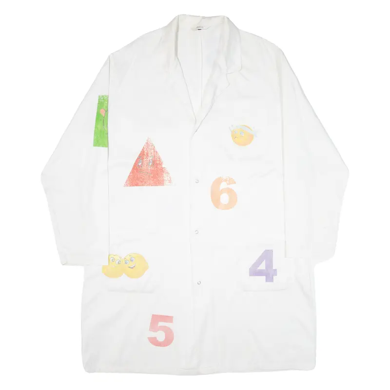 Hiza Lab Mens Overcoat Coat White 2Xl 1