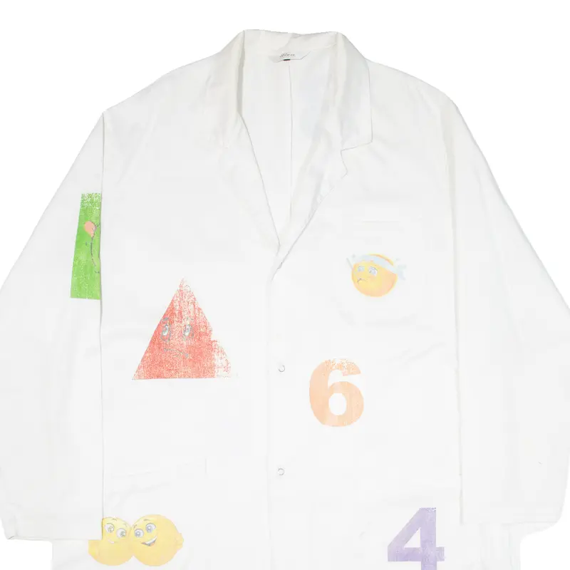 Hiza Lab Mens Overcoat Coat White 2Xl 2