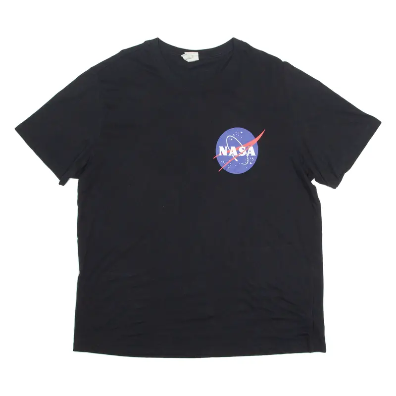 H&M Nasa Mens T-Shirt Black Xl 1
