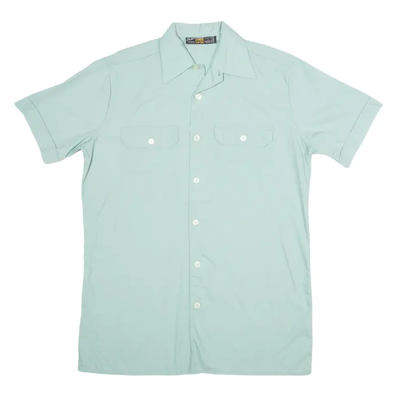 Hobi Mens Plain Shirt Green 90S M 1
