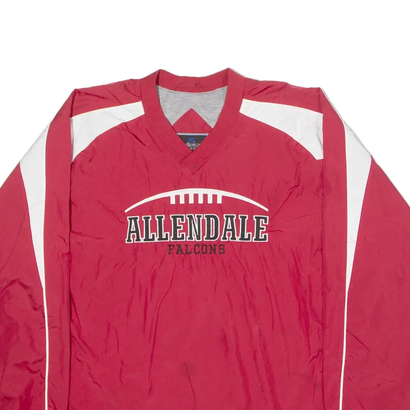 Holloway Allendale Falcons Mens Pullover Jacket Red 90S Usa Xl 2