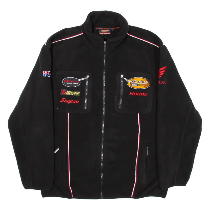Honda Mens Fleece Jacket Black Xl 1